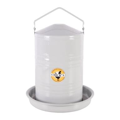 Metal chicken drinker | epoxy coated (5 L)