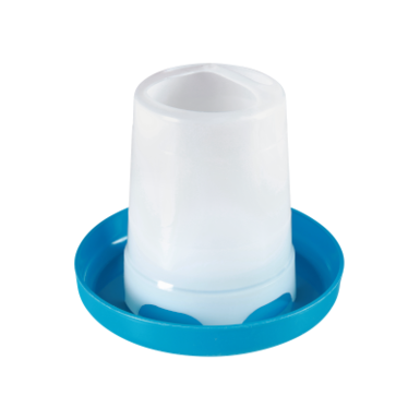 Plastic feeder for chickens | blue | (1.5 kg) | without lid