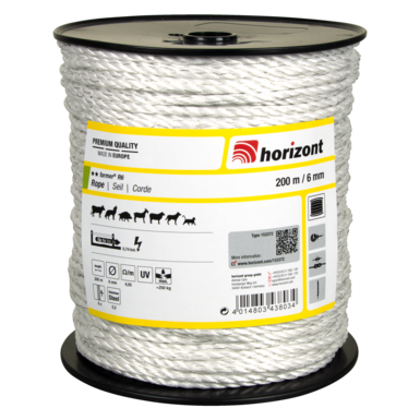 horizont electric fence rope farmer® R6 | 200 m| 6 mm