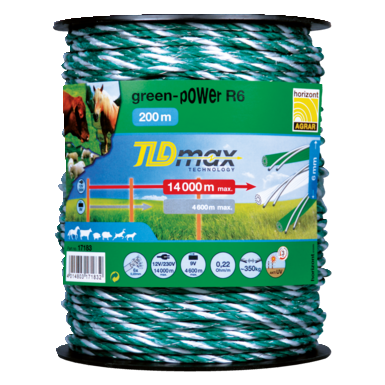 Seil GREEN-POWER R6, TLD, 200m