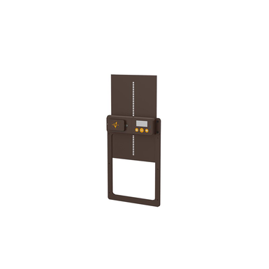 Automatic chicken coop door opener | complete set| brown (35 x 24 cm)