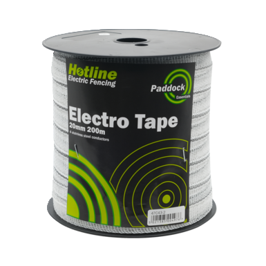 Hotline Paddock Essentials electro tape | 20mm x 200m