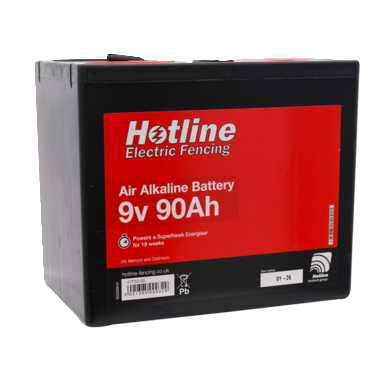 Hotline 9v air alkaline battery | 9v 90amp/hr