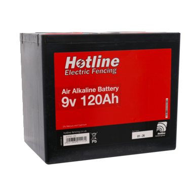 Hotline 9v air alkaline battery | 9v 120amp/hr