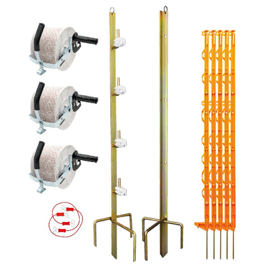 Hotline 500m braided polywire three reel system