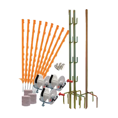Electric fence kits, Three reel systems