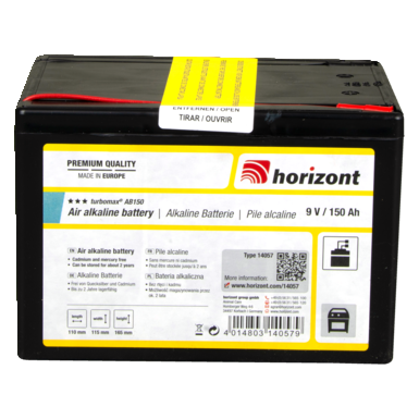 horizont 9 V 150 Ah alkaline battery - Turbomax® AB150