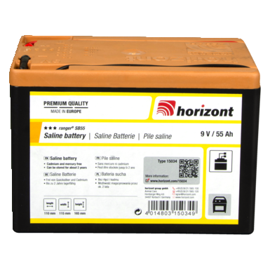 horizont 9 V 55 Ah zinc carbon battery - Turbomax® SB55