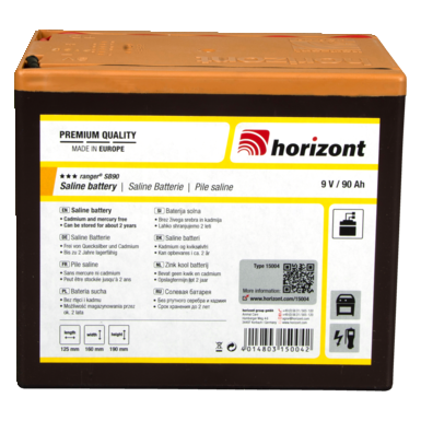 horizont 9 V 90 Ah zinc carbon battery - Turbomax® SB90